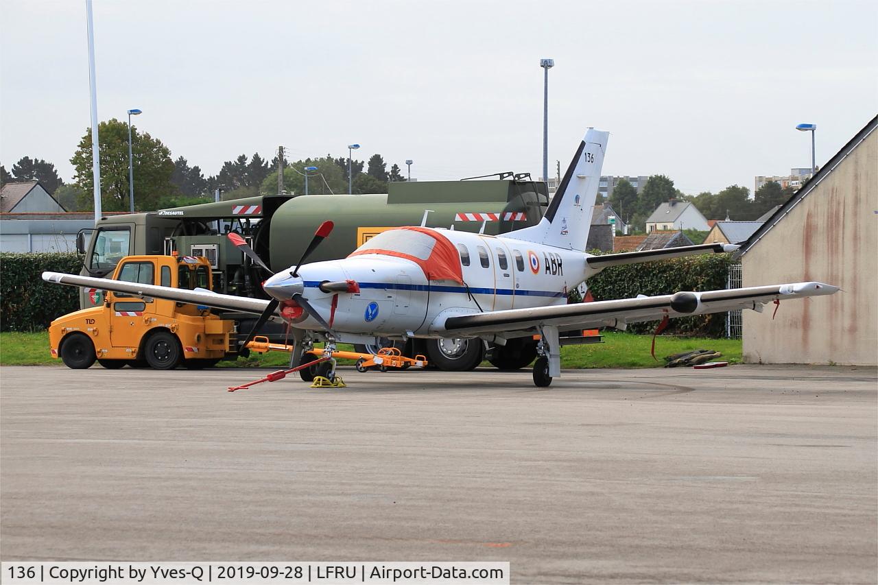 136, 2008 Socata TBM-700B C/N 136, Socata TBM-700B, Parked, Morlaix-Ploujean airport (LFRU-MXN)
