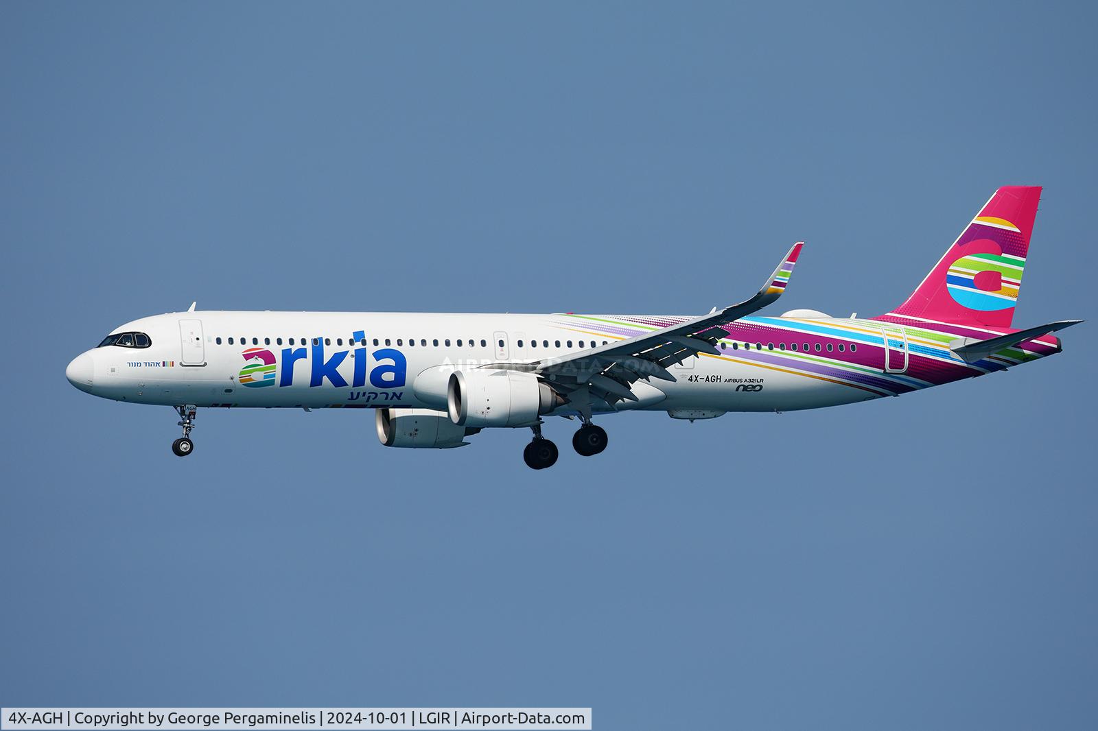 4X-AGH, 2018 Airbus A321-251N C/N 8517, Short final for runway 27.