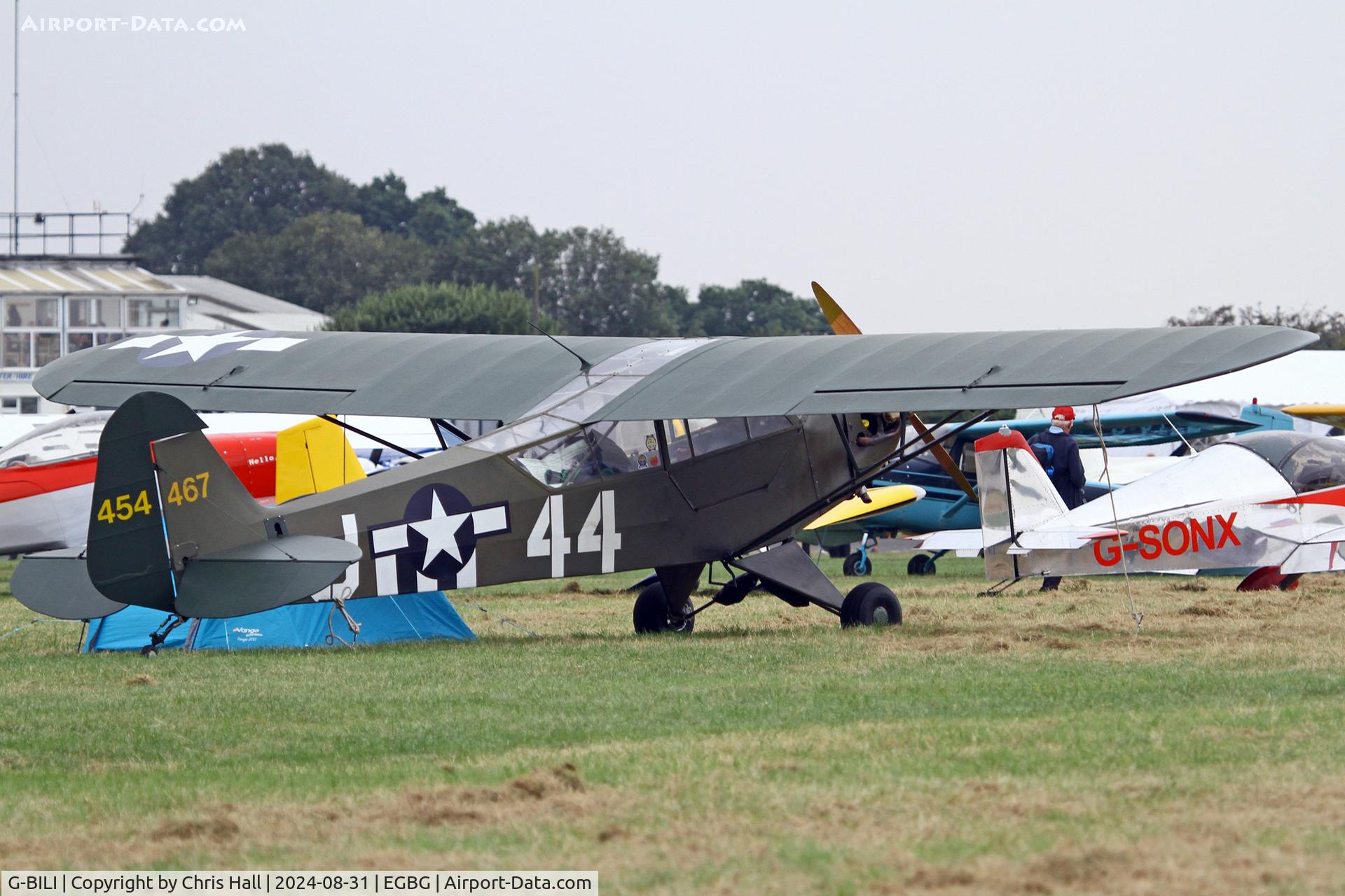 G-BILI, 1948 Piper L-4J Grasshopper (J3C-65D) C/N 13207, LAA Rally 2024, Leicester