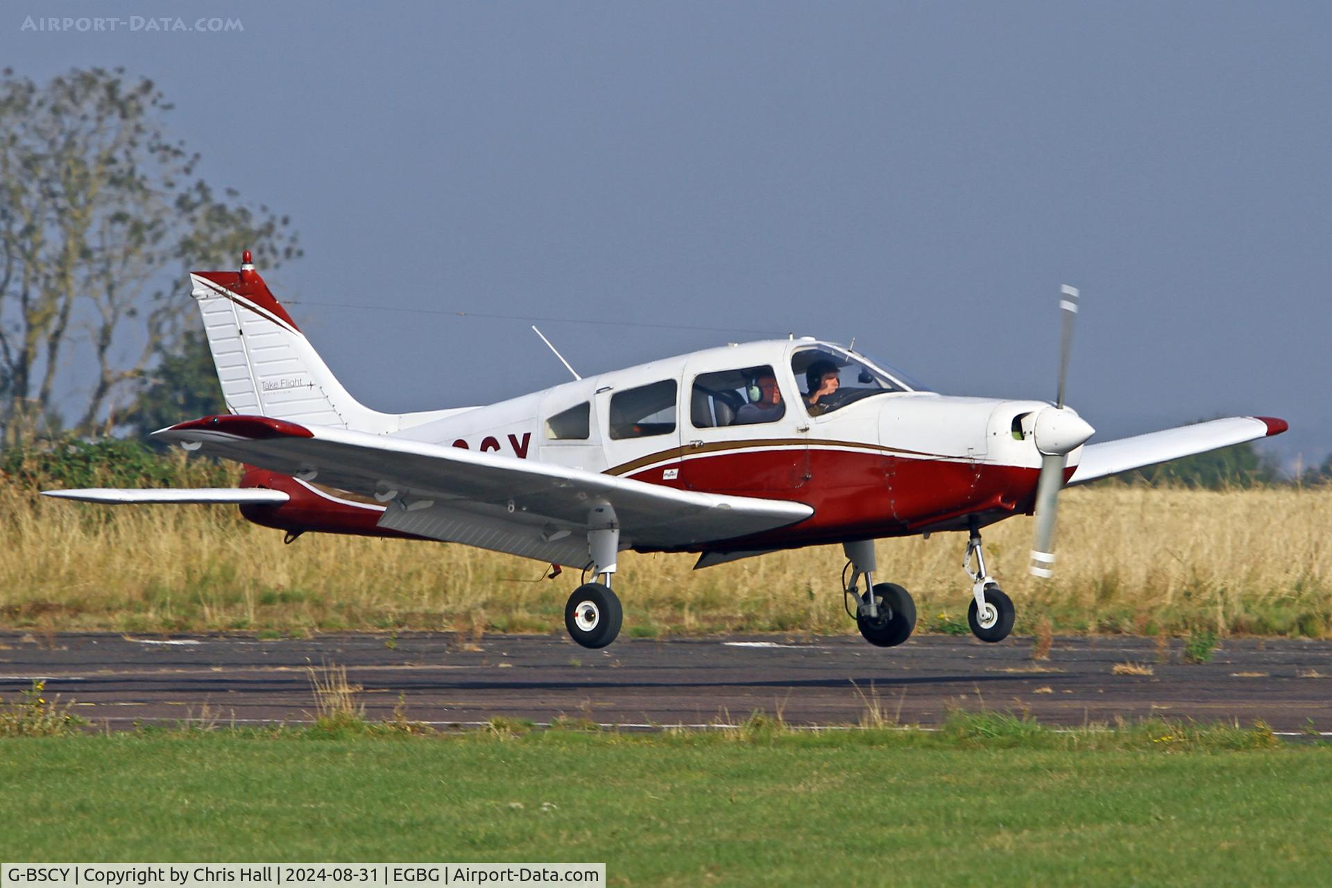 G-BSCY, 1975 Piper PA-28-151 Cherokee Warrior C/N 28-7515046, LAA Rally 2024, Leicester