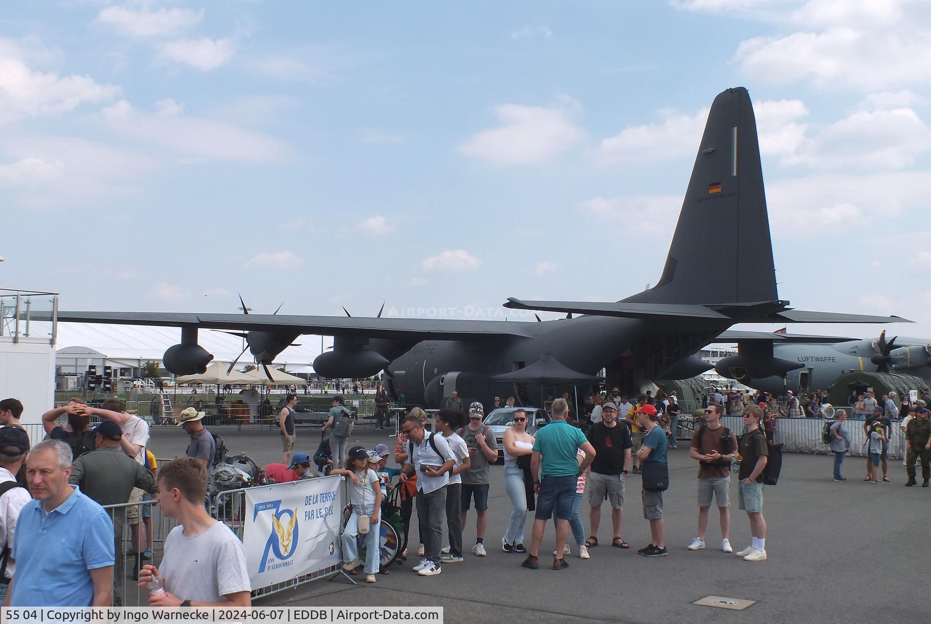 55 04, 2023 Lockheed Martin KC-130J Super Hercules Hercules C/N 382-5962, Lockheed Martin KC-130J Super Hercules of the Luftwaffe (German Air Force) at ILA 2024, Berlin