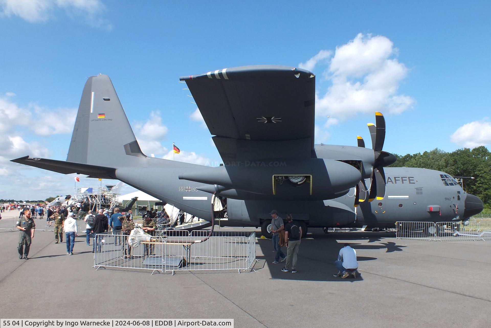 55 04, 2023 Lockheed Martin KC-130J Super Hercules Hercules C/N 382-5962, Lockheed Martin KC-130J Super Hercules of the Luftwaffe (German Air Force) at ILA 2024, Berlin