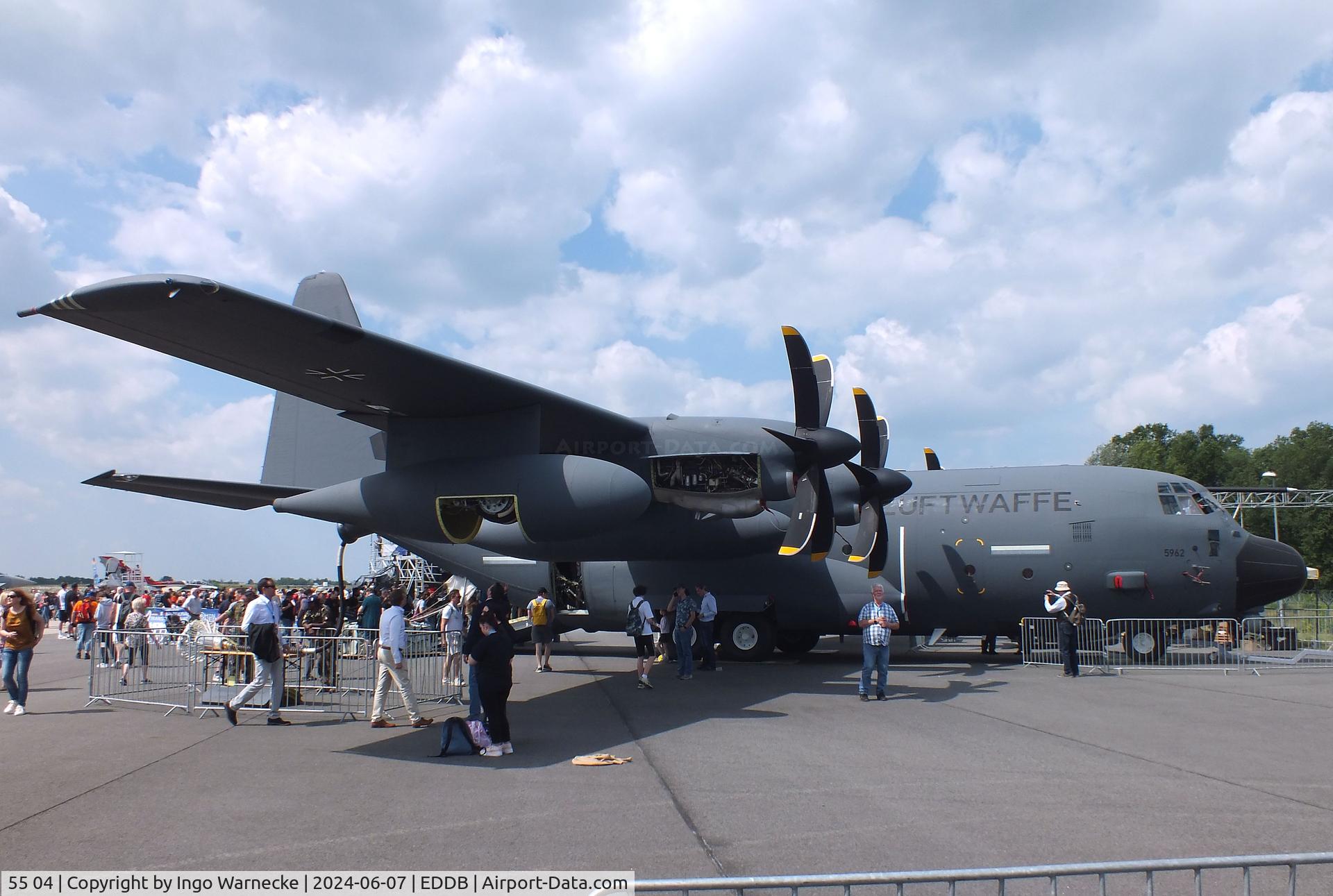 55 04, 2023 Lockheed Martin KC-130J Super Hercules Hercules C/N 382-5962, Lockheed Martin KC-130J Super Hercules of the Luftwaffe (German Air Force) at ILA 2024, Berlin