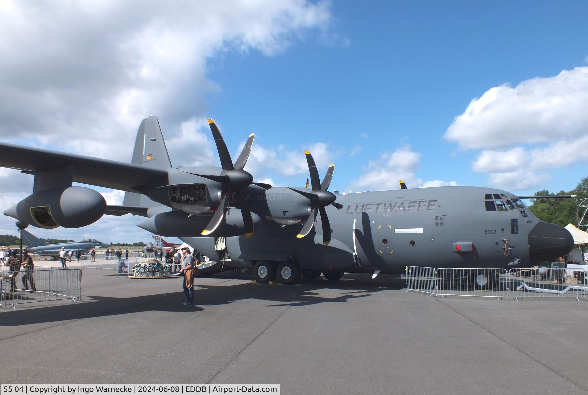 55 04, 2023 Lockheed Martin KC-130J Super Hercules Hercules C/N 382-5962, Lockheed Martin KC-130J Super Hercules of the Luftwaffe (German Air Force) at ILA 2024, Berlin