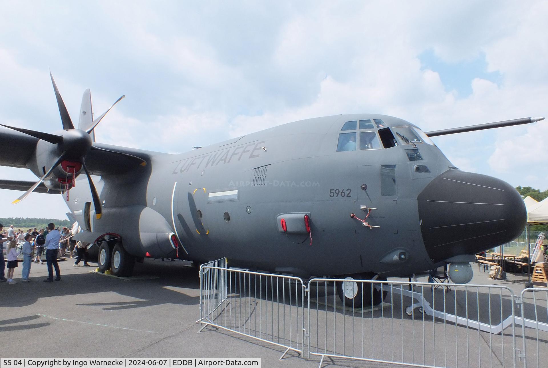 55 04, 2023 Lockheed Martin KC-130J Super Hercules Hercules C/N 382-5962, Lockheed Martin KC-130J Super Hercules of the Luftwaffe (German Air Force) at ILA 2024, Berlin