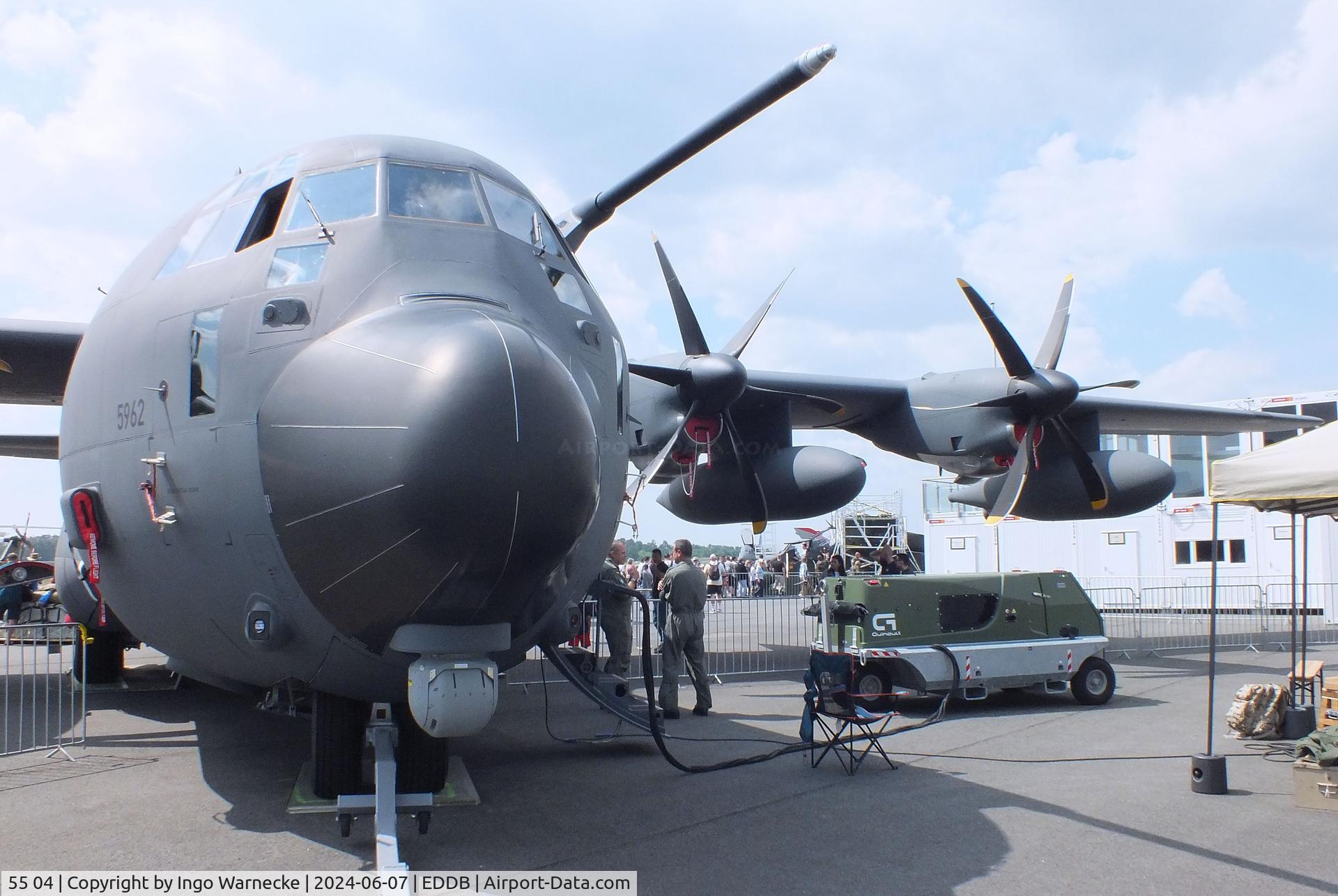 55 04, 2023 Lockheed Martin KC-130J Super Hercules Hercules C/N 382-5962, Lockheed Martin KC-130J Super Hercules of the Luftwaffe (German Air Force) at ILA 2024, Berlin