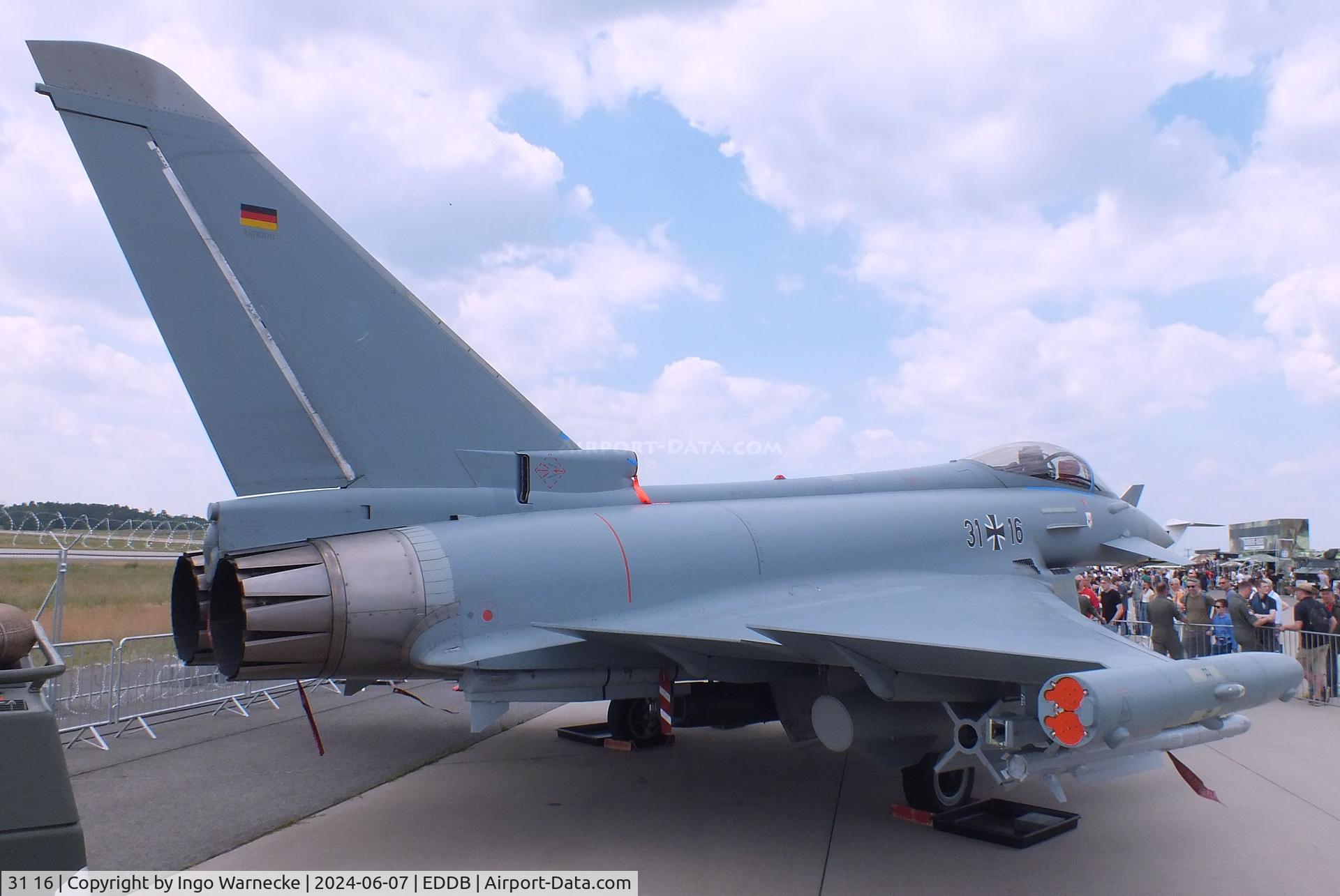 31 16, Eurofighter EF-2000 Typhoon S C/N AS009, Eurofighter EF2000 of the Luftwaffe (German Air Force) at ILA 2024, Berlin