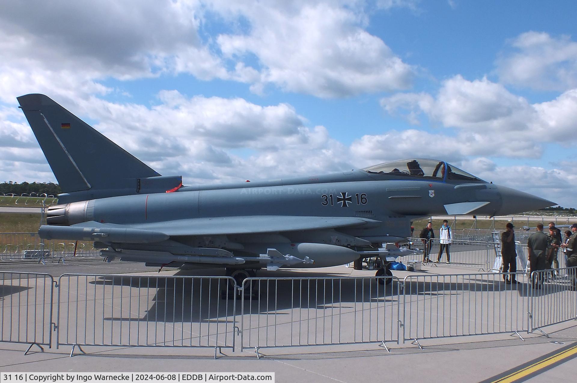 31 16, Eurofighter EF-2000 Typhoon S C/N AS009, Eurofighter EF2000 of the Luftwaffe (German Air Force) at ILA 2024, Berlin