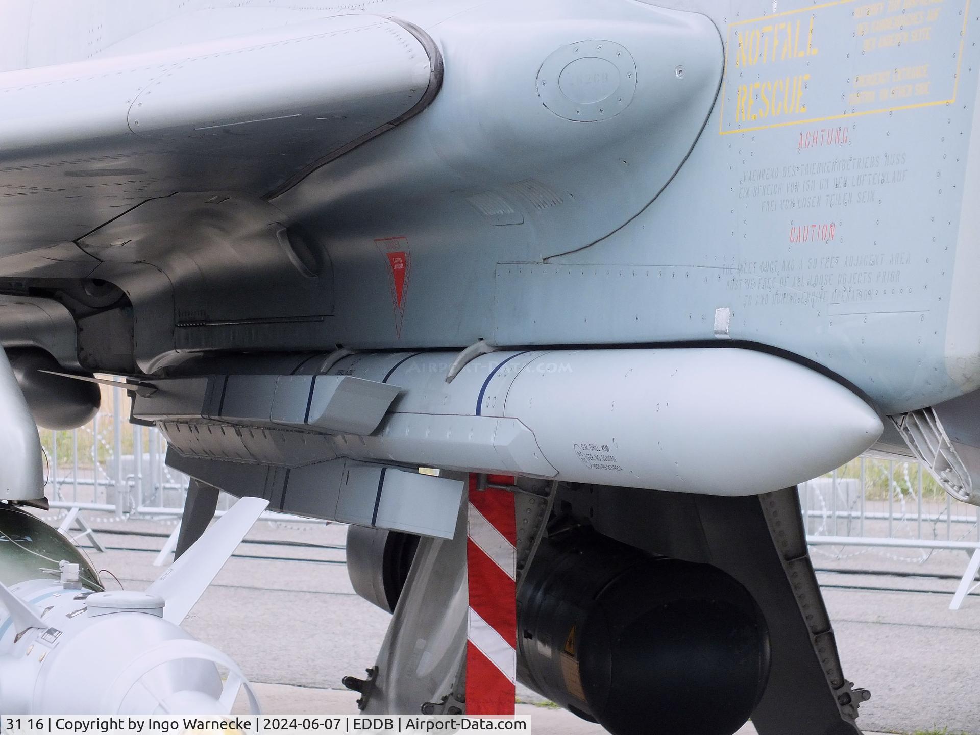 31 16, Eurofighter EF-2000 Typhoon S C/N AS009, Eurofighter EF2000 of the Luftwaffe (German Air Force) at ILA 2024, Berlin