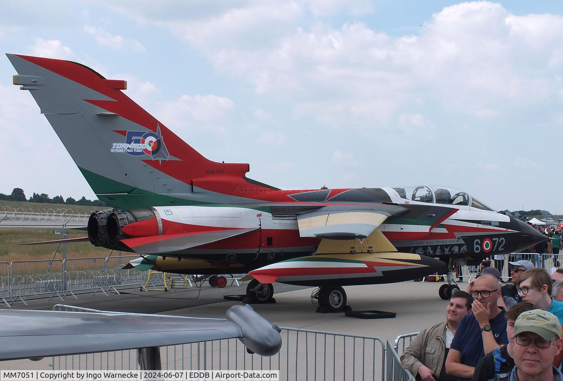 MM7051, Panavia Tornado ECR C/N 419/ECR.../5060, Panavia Tornado ECR of AMI (Italian Air Force) in '50 years Tornado first flight' special colours at ILA 2024, Berlin