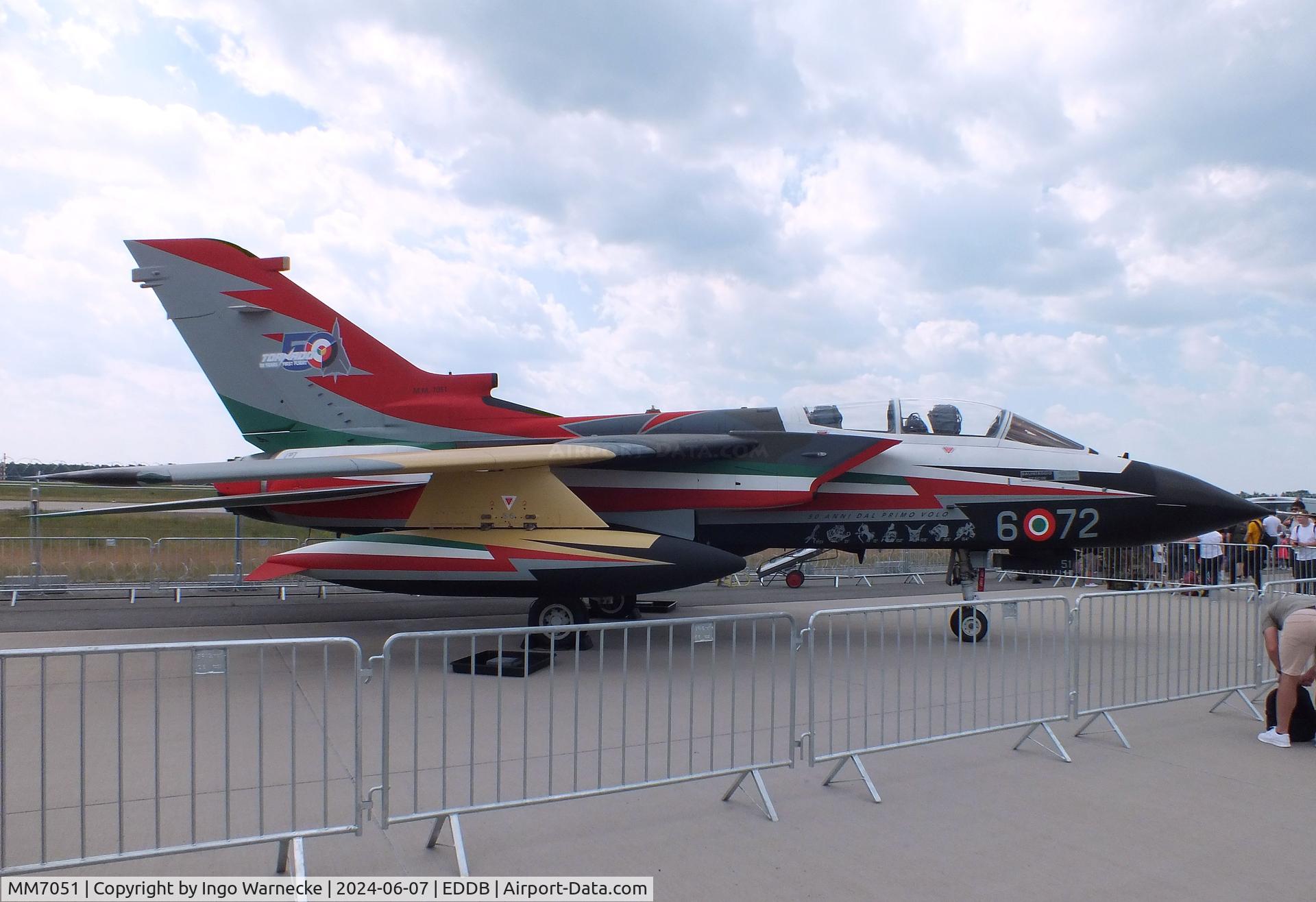 MM7051, Panavia Tornado ECR C/N 419/ECR.../5060, Panavia Tornado ECR of AMI (Italian Air Force) in '50 years Tornado first flight' special colours at ILA 2024, Berlin