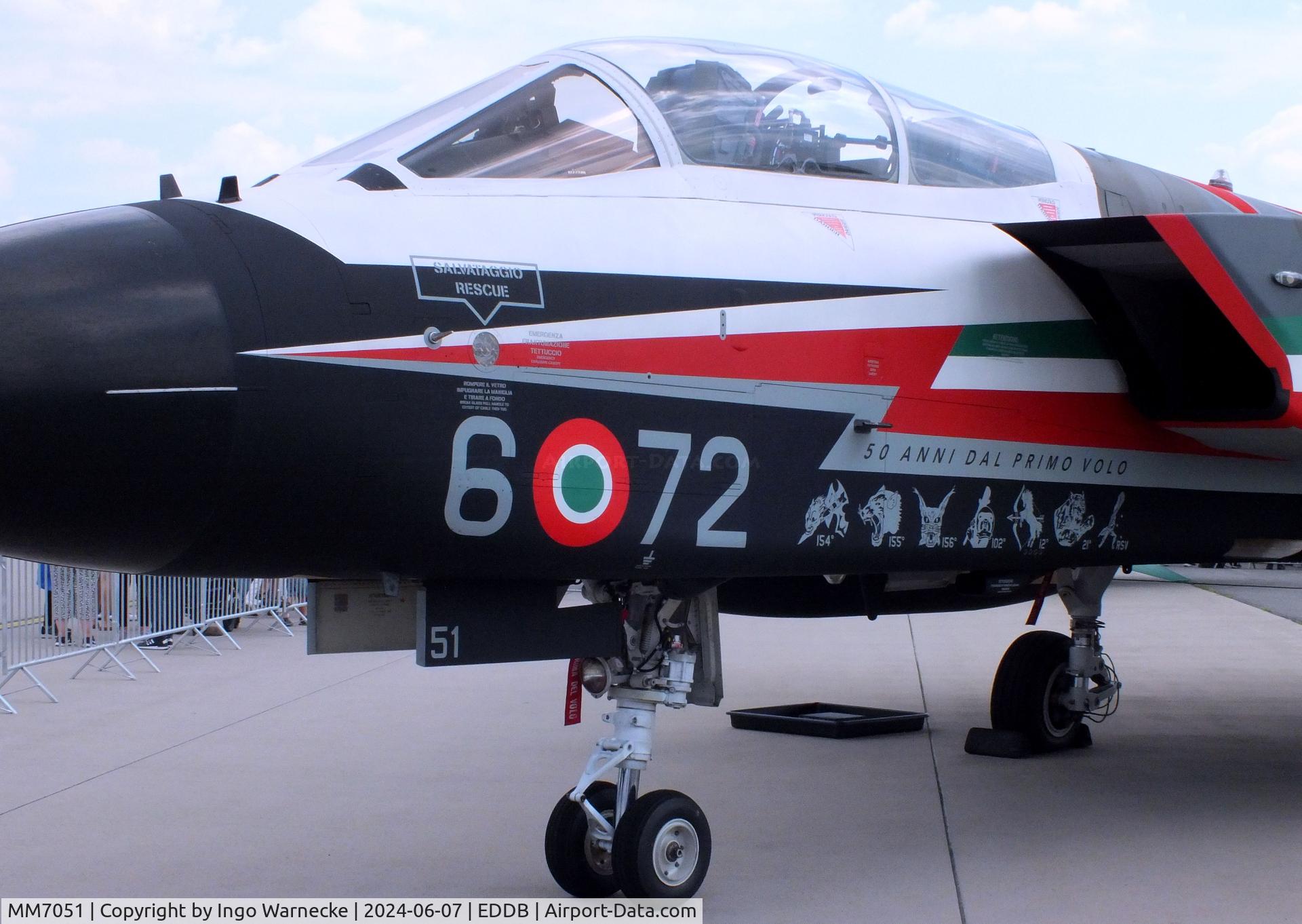 MM7051, Panavia Tornado ECR C/N 419/ECR.../5060, Panavia Tornado ECR of AMI (Italian Air Force) in '50 years Tornado first flight' special colours at ILA 2024, Berlin