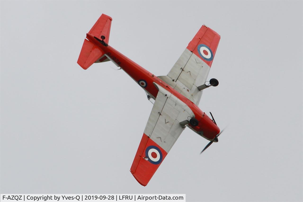 F-AZQZ, 1953 De Havilland DHC-1 Chipmunk T.10 C/N C1/0916, De Havilland DHC-1 Chipmunk T.10, On display, Morlaix-Ploujean airport (LFRU-MXN)
