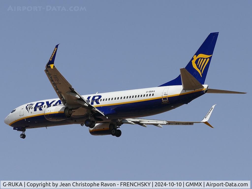 G-RUKA, 2014 Boeing 737-8AS C/N 44687, Marrakesh (RAK)	Edinburgh (EDI)	RK515