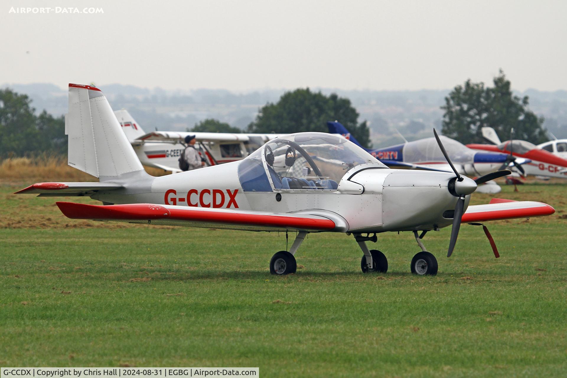 G-CCDX, 2003 Aerotechnik EV-97 Eurostar C/N PFA 315-14013, LAA Rally 2024, Leicester