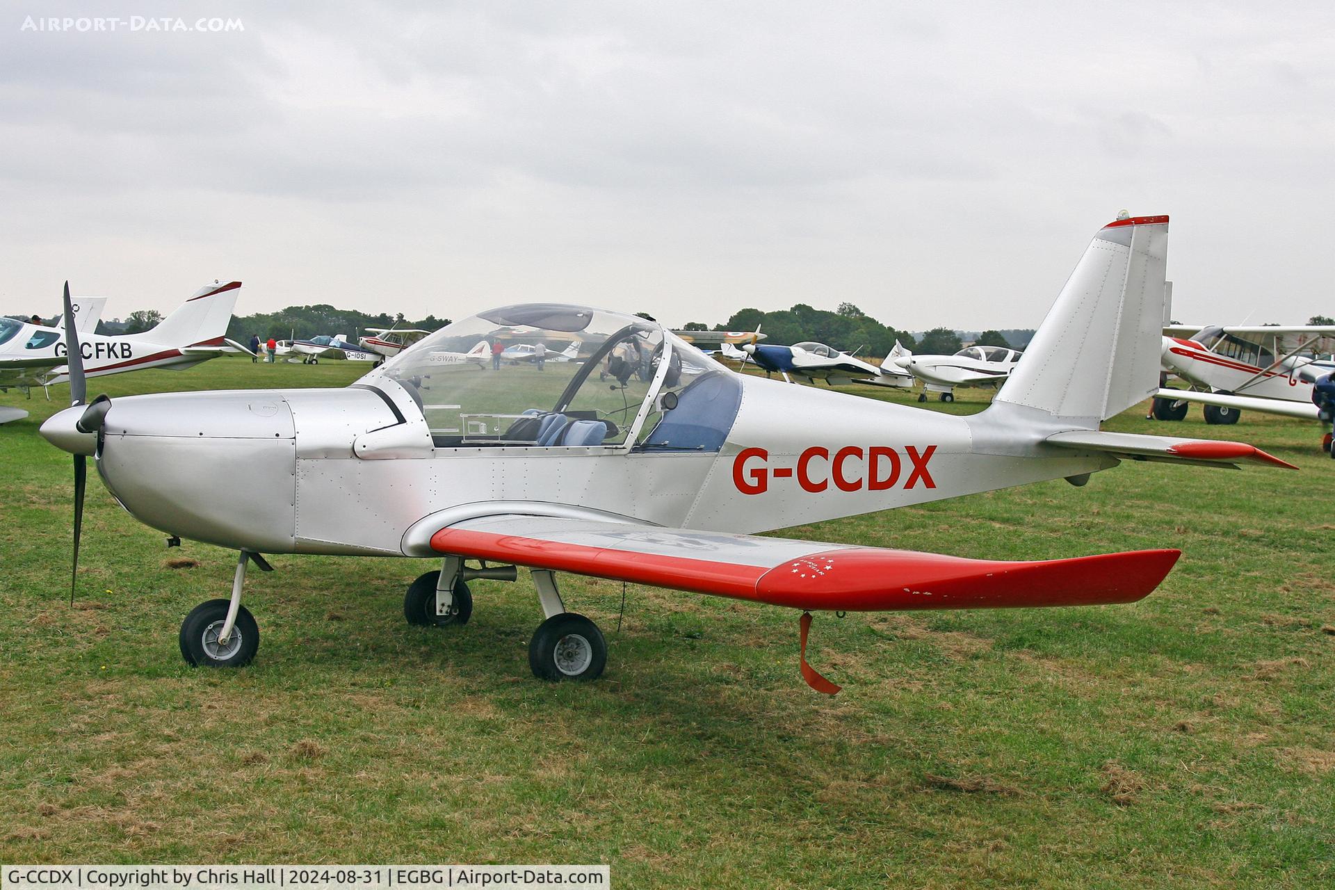G-CCDX, 2003 Aerotechnik EV-97 Eurostar C/N PFA 315-14013, LAA Rally 2024, Leicester