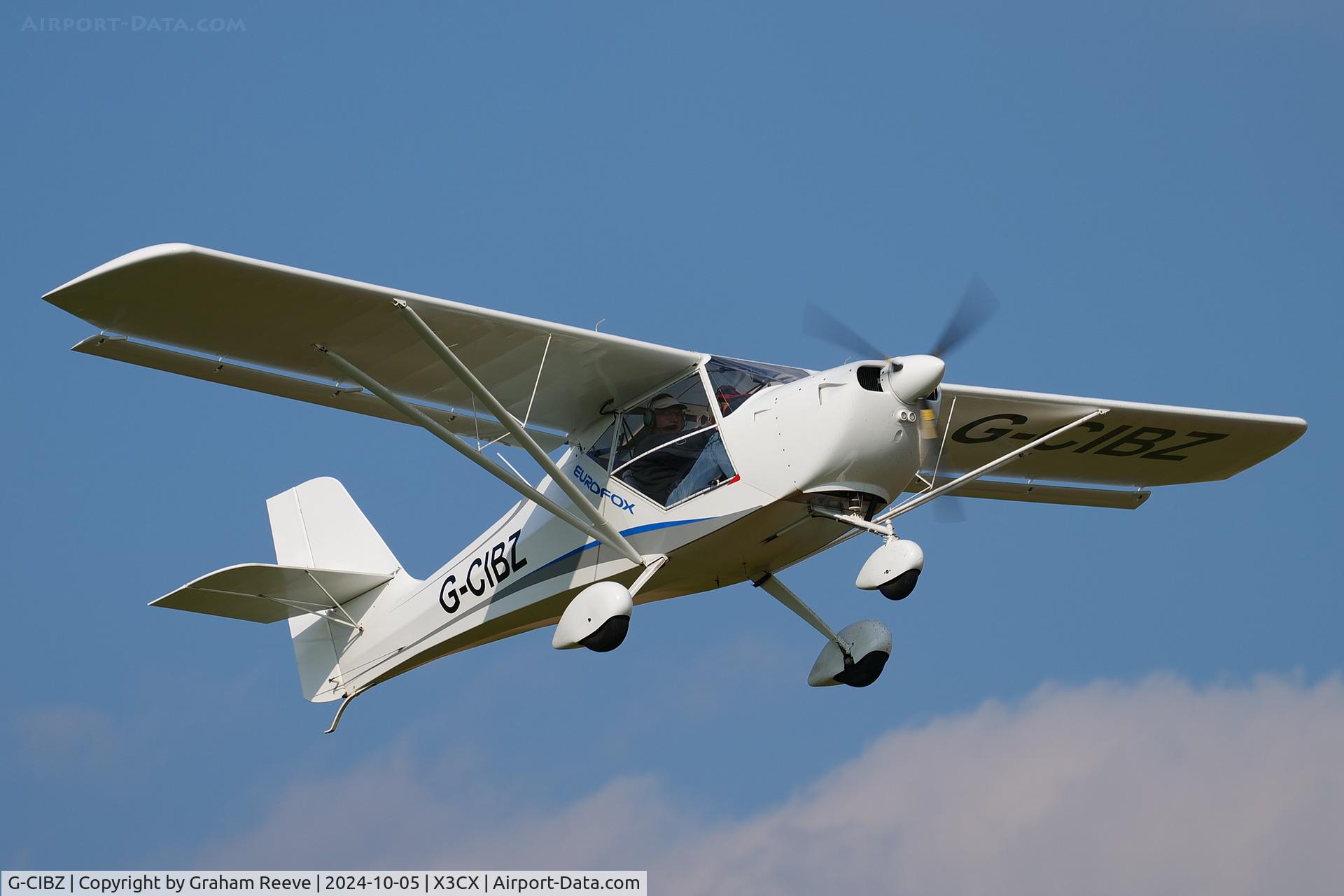 G-CIBZ, 2013 Eurofox 912S C/N BMAA/HB/642, Departing from Northrepps.