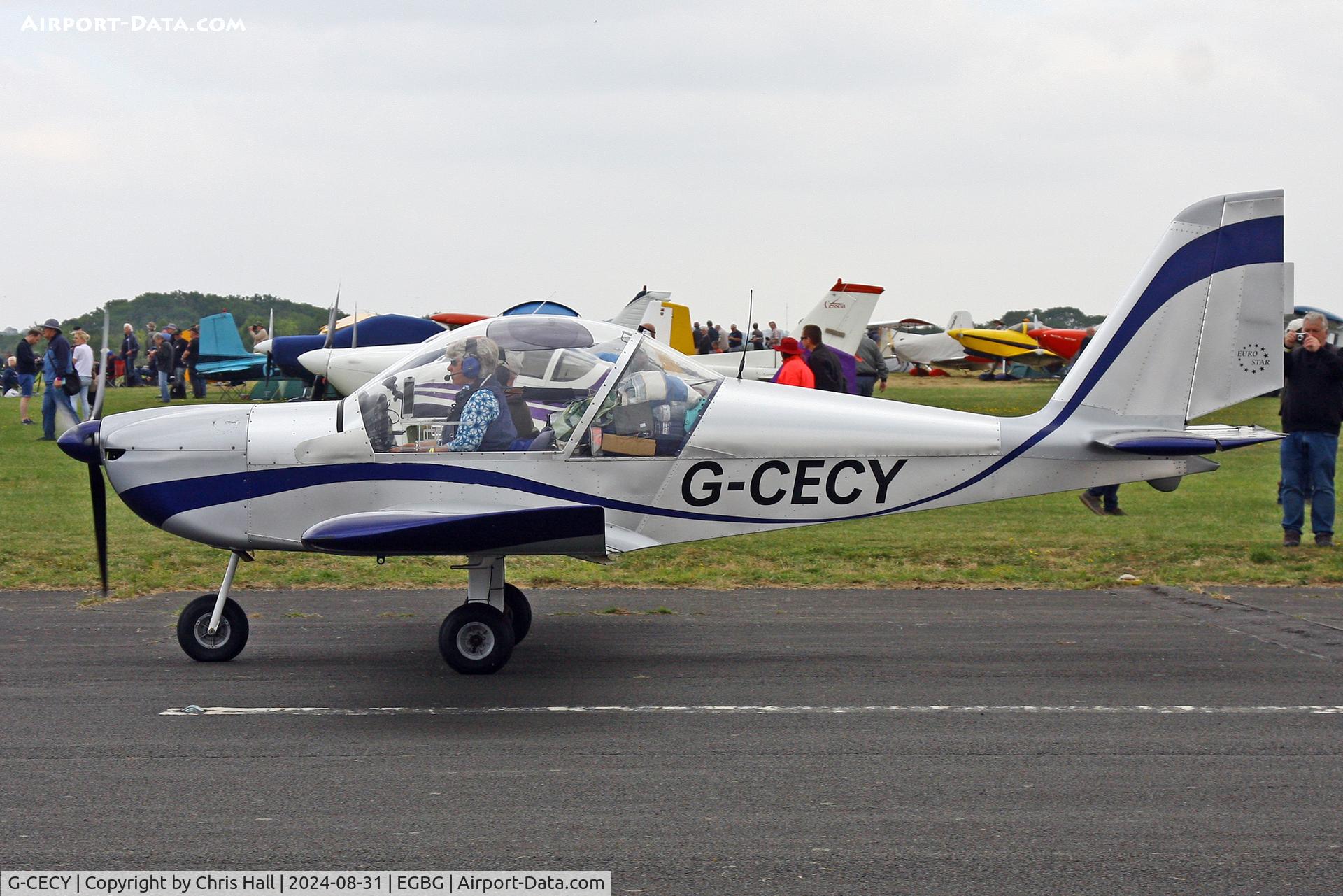 G-CECY, 2006 Aerotechnik EV-97 Eurostar C/N PFA 315-14551, LAA Rally 2024, Leicester