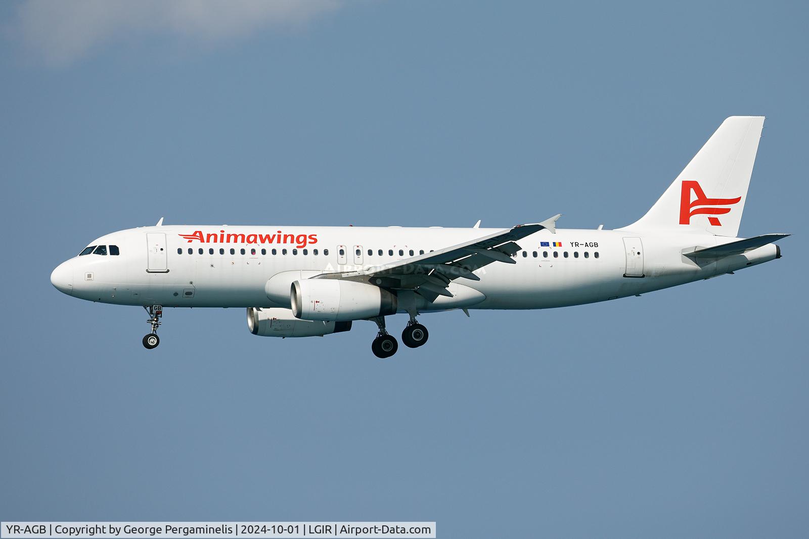 YR-AGB, 2007 Airbus A320-232 C/N 3316, Short final for runway 27.