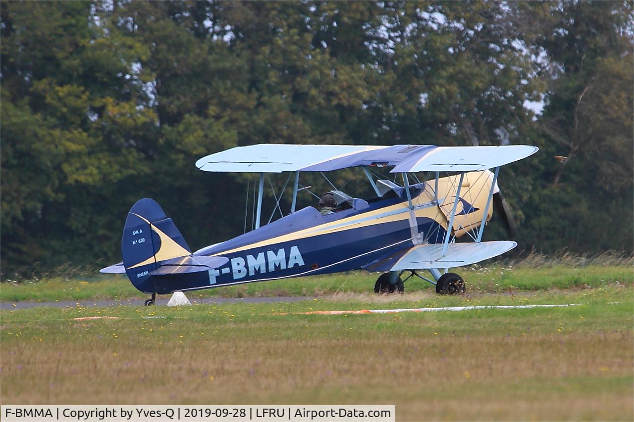F-BMMA, Stampe-Vertongen SV-4A C/N 630, Stampe-Vertongen SV-4A, On display, Morlaix-Ploujean airport (LFRU-MXN)