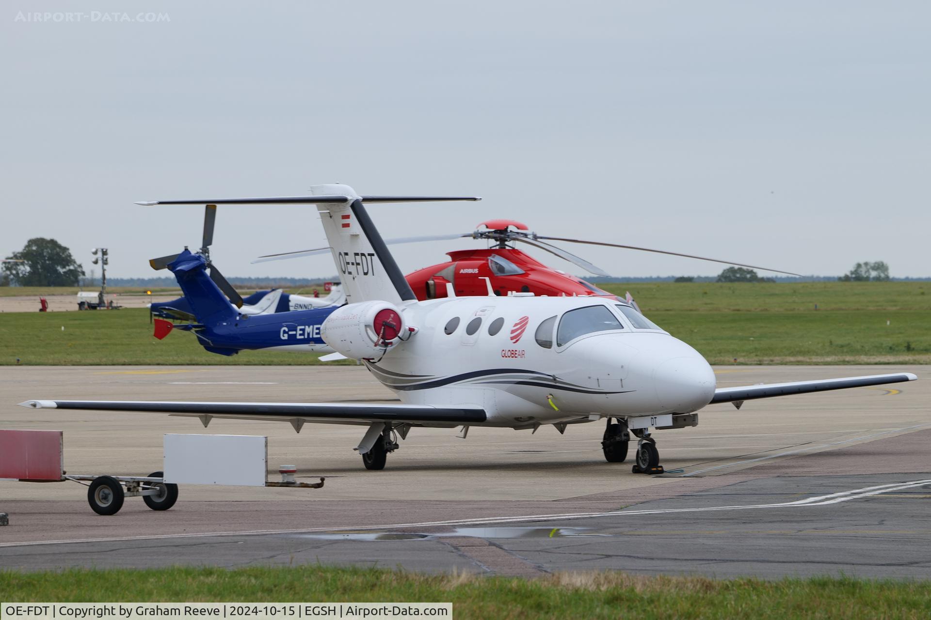OE-FDT, 2009 Cessna 510 Citation Mustang Citation Mustang C/N 510-0156, Parked at Norwich.