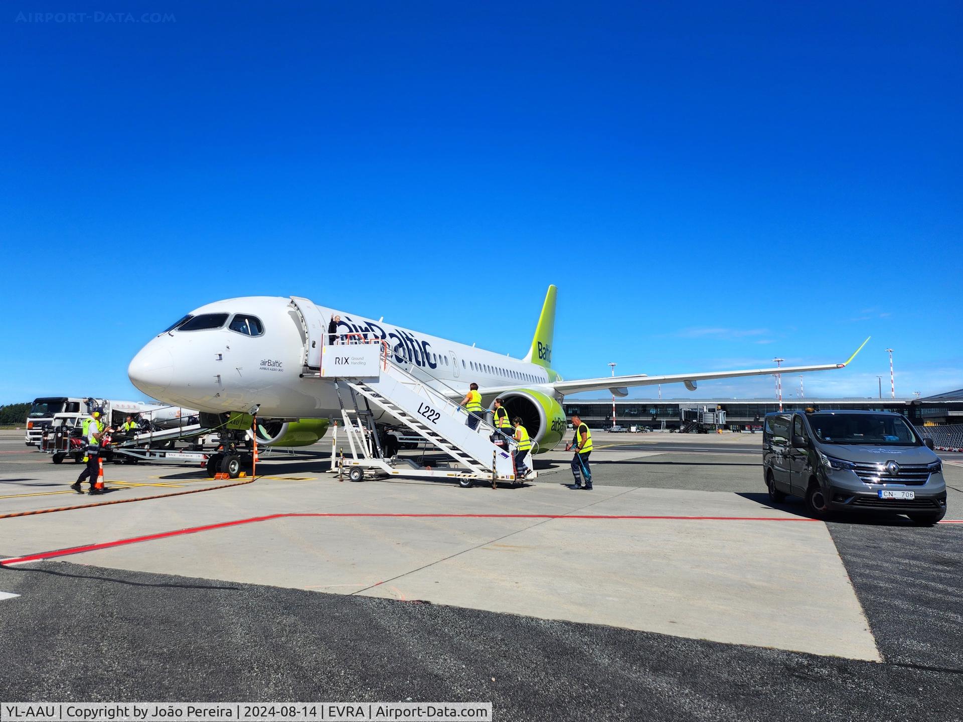 YL-AAU, 2019 Airbus A220-300 C/N 55064, airBaltic A223 at RIX