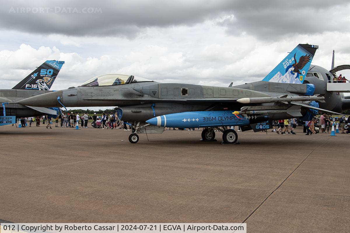 012, Lockheed Martin F-16CJ Fighting Falcon C/N WJ-12, RIAT 24