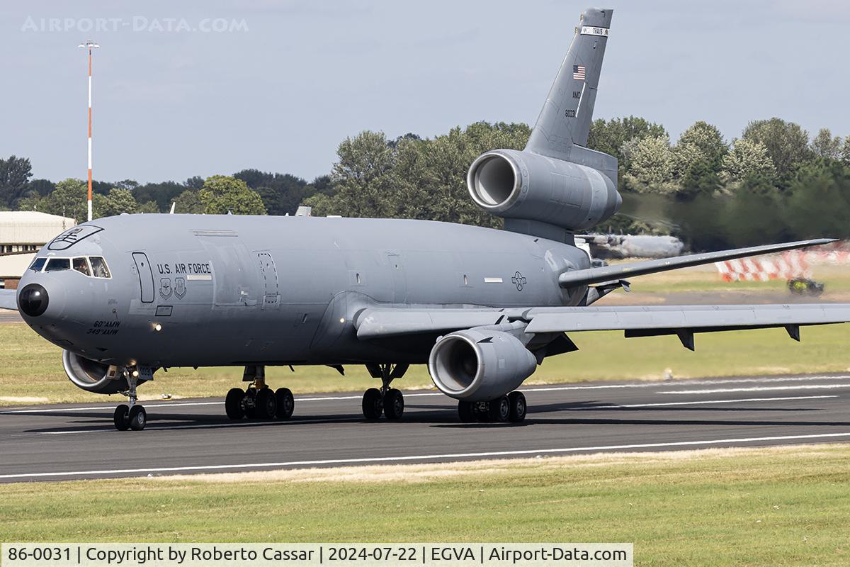 86-0031, 1986 McDonnell Douglas KC-10A Extender C/N 48244, RIAT 24