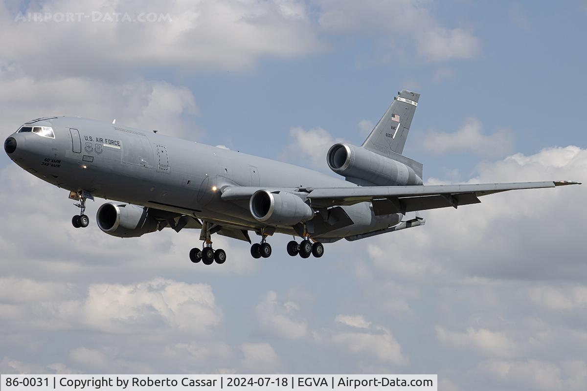 86-0031, 1986 McDonnell Douglas KC-10A Extender C/N 48244, RIAT 24