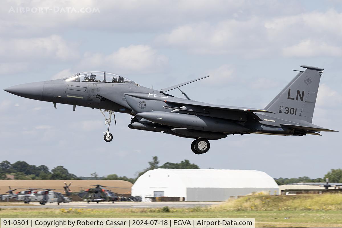 91-0301, 1991 McDonnell Douglas F-15E Strike Eagle C/N 1208/E166, RIAT 24