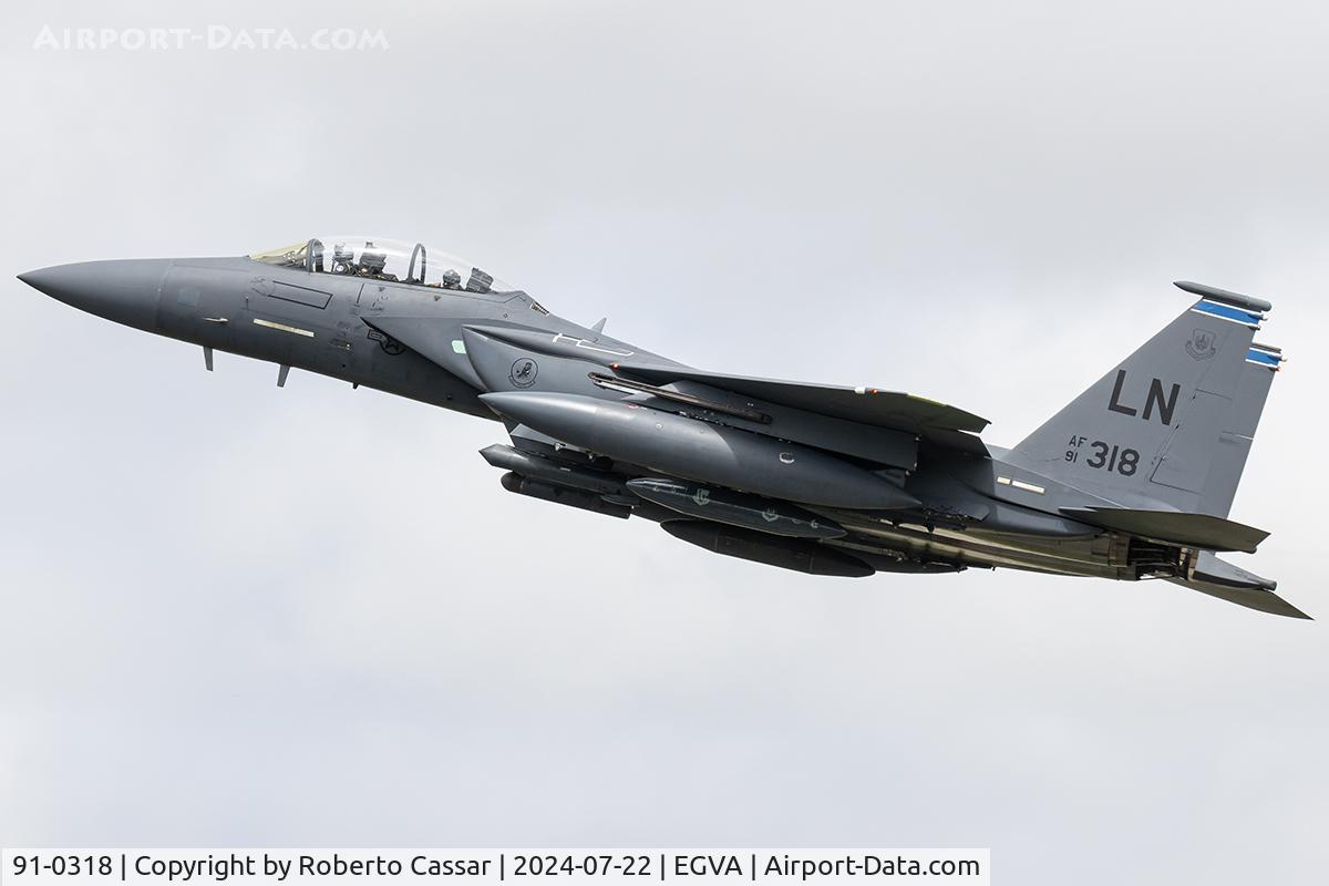 91-0318, 1991 McDonnell Douglas F-15E Strike Eagle C/N 1225/E183, RIAT 24