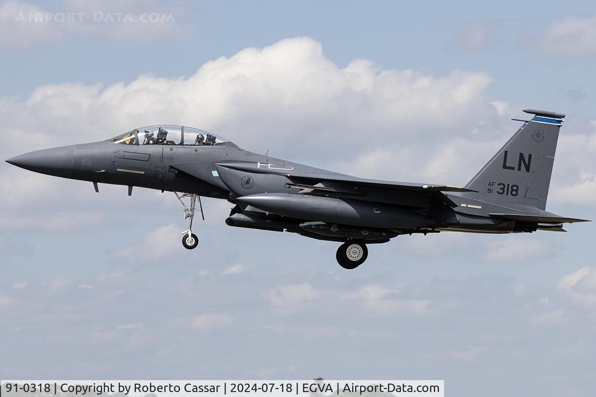 91-0318, 1991 McDonnell Douglas F-15E Strike Eagle C/N 1225/E183, RIAT 24