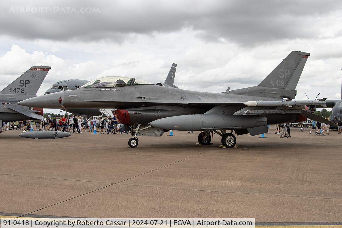 91-0418, General Dynamics F-16CJ Fighting Falcon C/N CC-116, RIAT 24