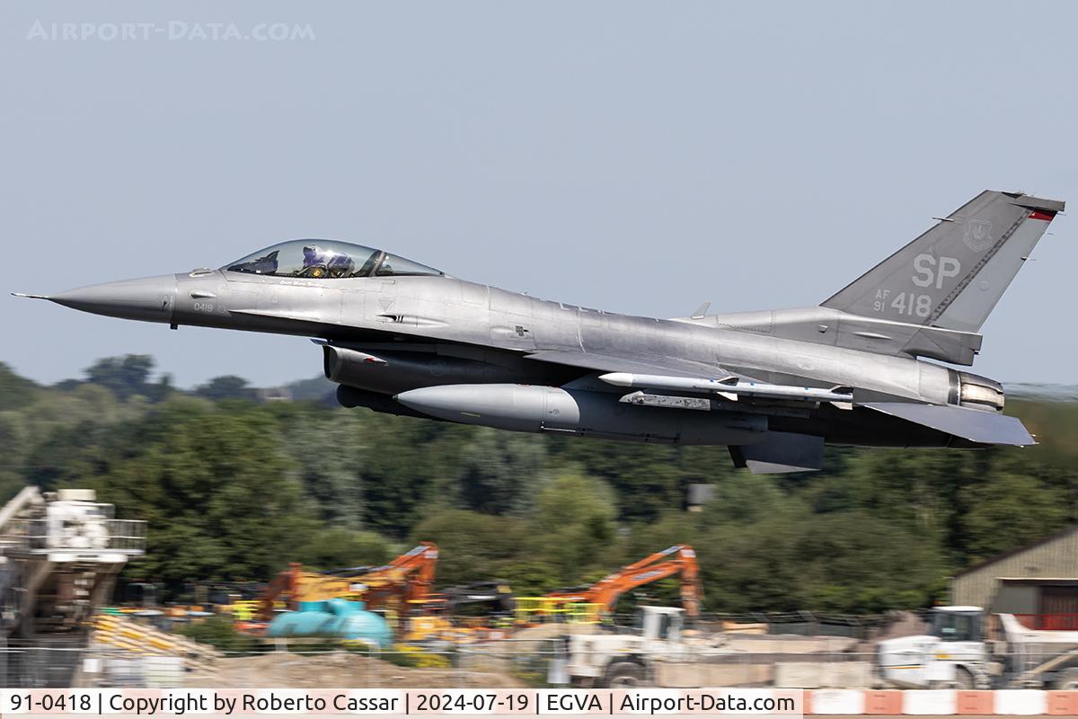 91-0418, General Dynamics F-16CJ Fighting Falcon C/N CC-116, RIAT 24