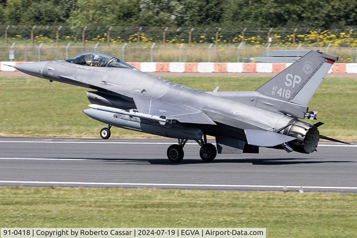 91-0418, General Dynamics F-16CJ Fighting Falcon C/N CC-116, RIAT 24