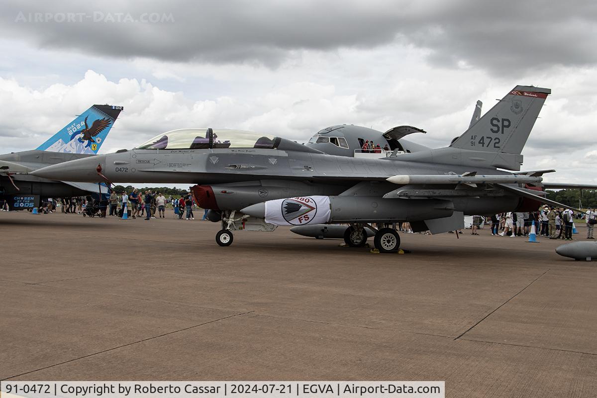91-0472, General Dynamics F-16D Fighting Falcon C/N CD-27, RIAT 24
