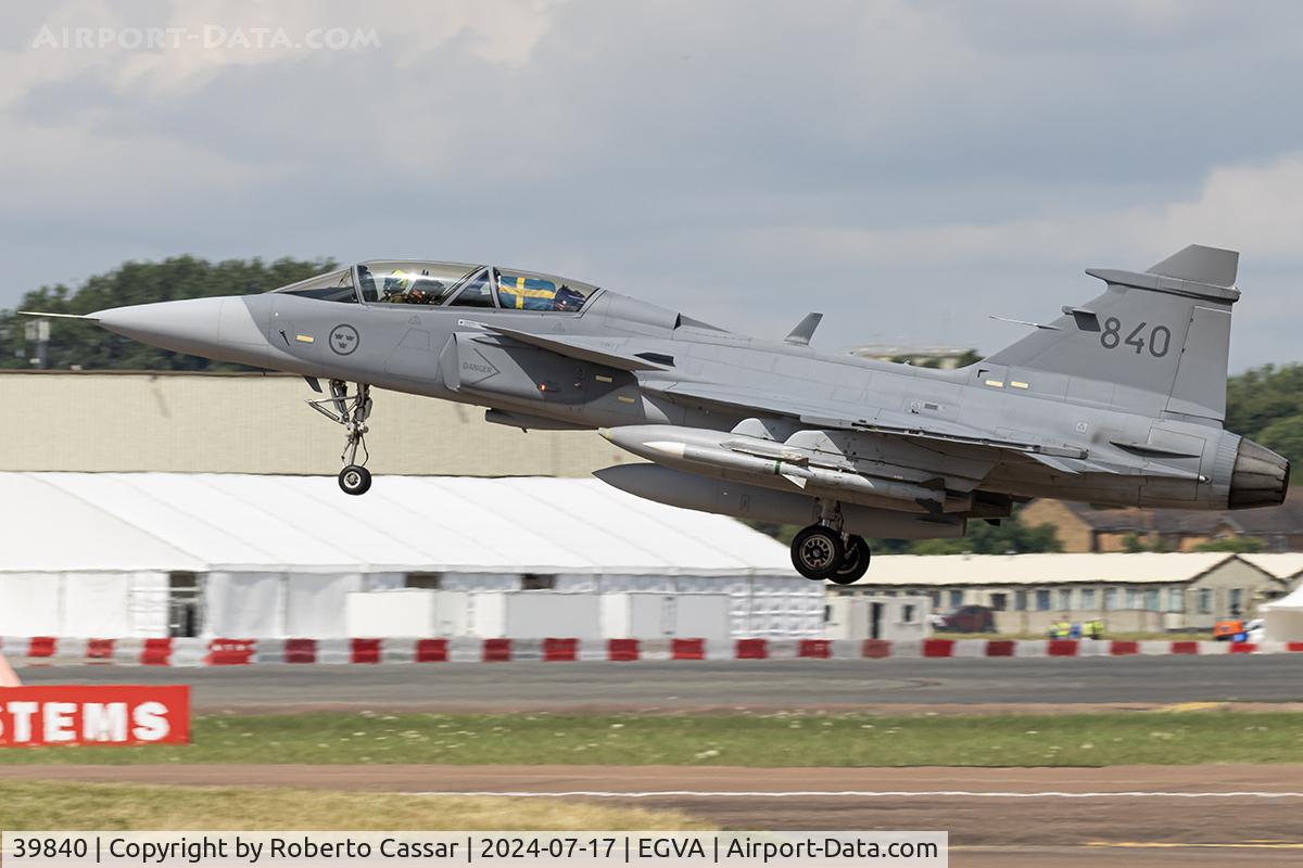 39840, Saab JAS-39D Gripen C/N 39-840, RIAT 24