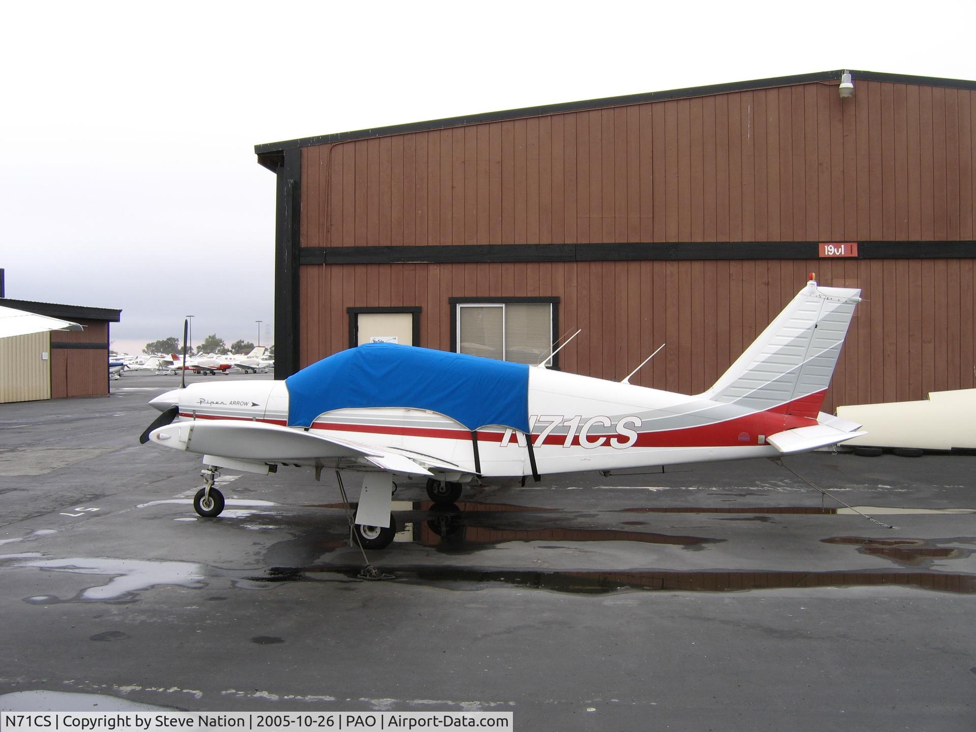 N71CS, 1968 Piper PA-28R-180 Cherokee Arrow C/N 28R-30818, Kevin Pinger 1968 Piper PA-28R-180 Palo Alto, CA