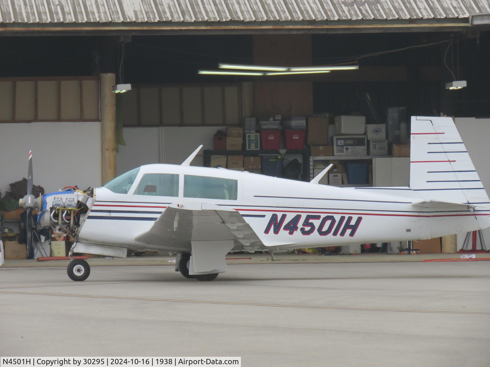 N4501H, 1978 Mooney M20J 201 C/N 24-0750, Being worked on