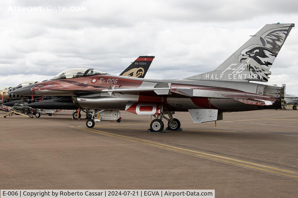 E-006, 1988 SABCA F-16A Fighting Falcon C/N 6F-49, RIAT 24