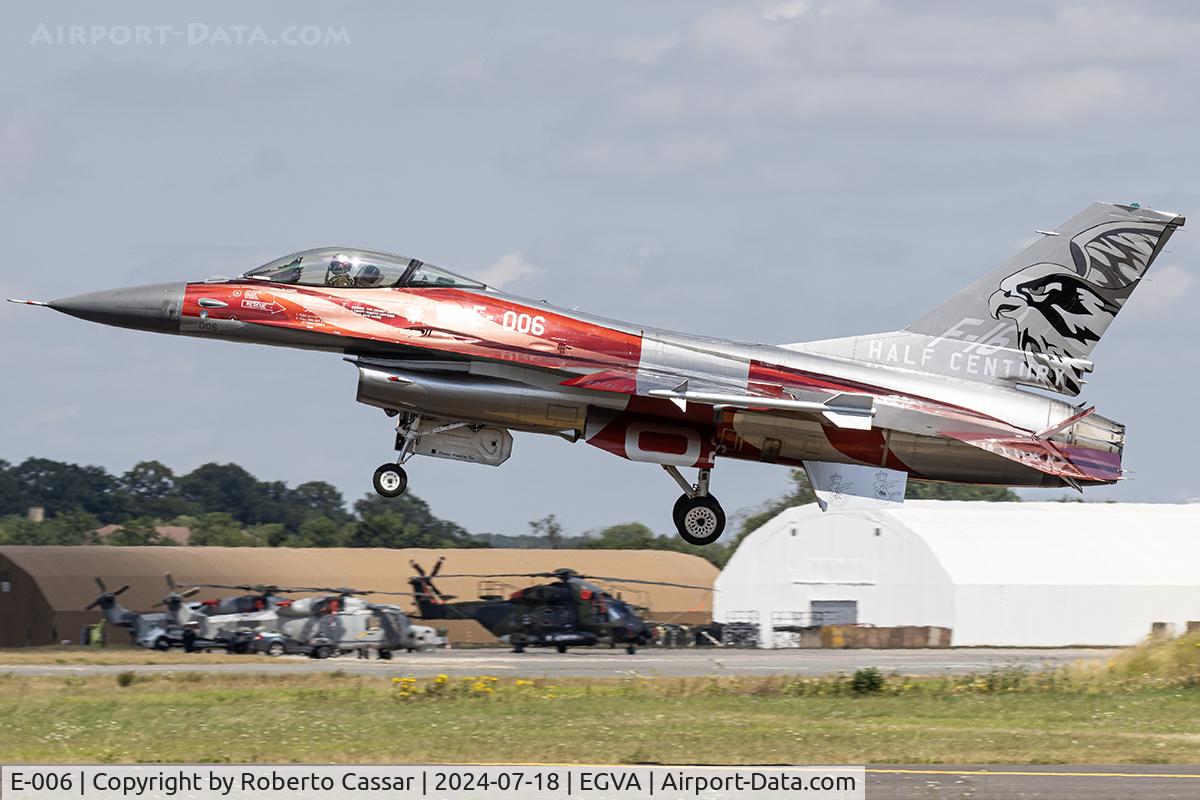 E-006, 1988 SABCA F-16A Fighting Falcon C/N 6F-49, RIAT 24