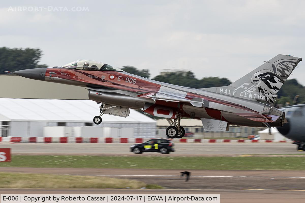E-006, 1988 SABCA F-16A Fighting Falcon C/N 6F-49, RIAT 24
