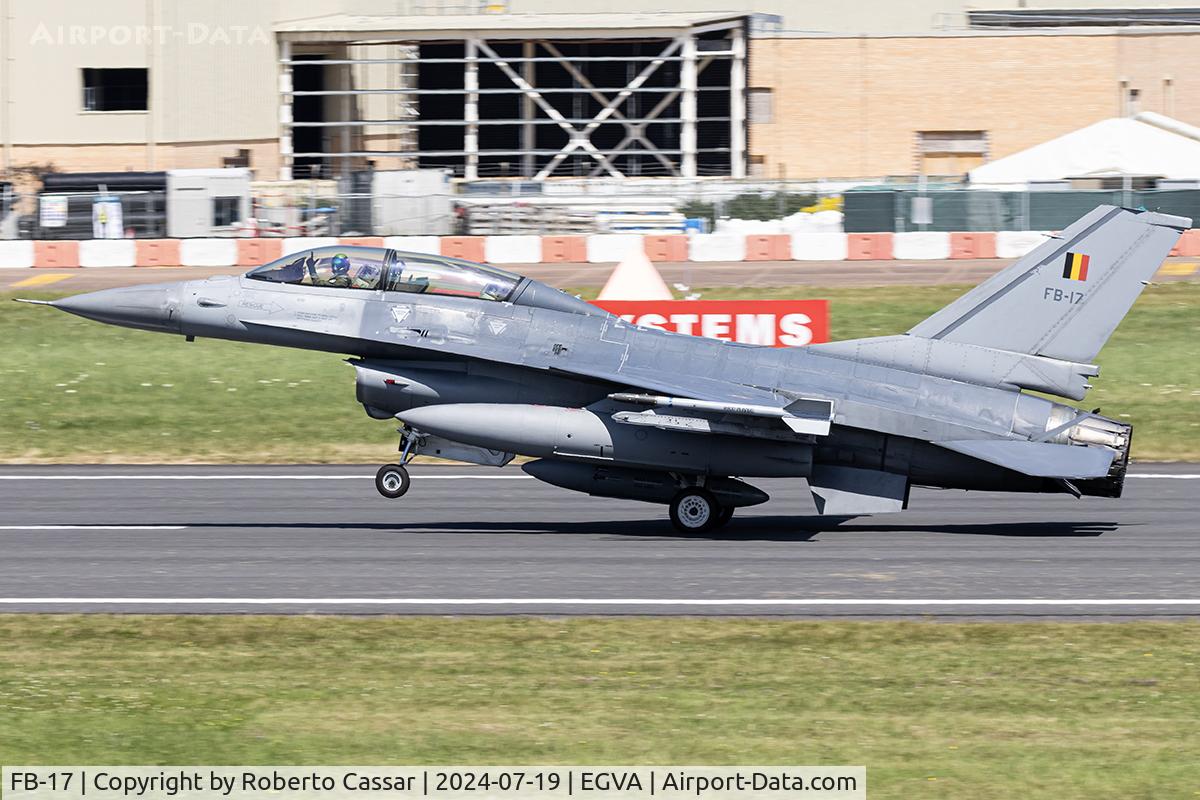 FB-17, 1983 SABCA F-16BM Fighting Falcon C/N 6J-17, RIAT 24