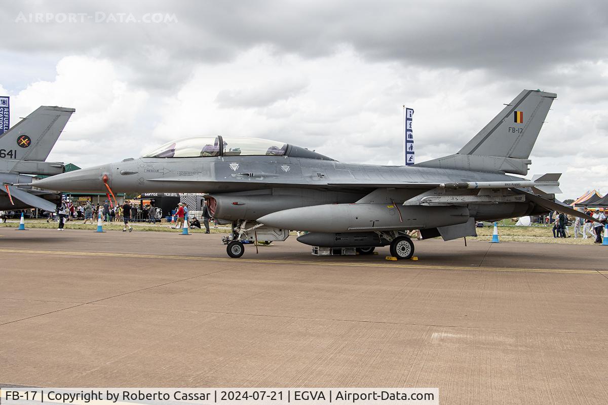 FB-17, 1983 SABCA F-16BM Fighting Falcon C/N 6J-17, RIAT 24