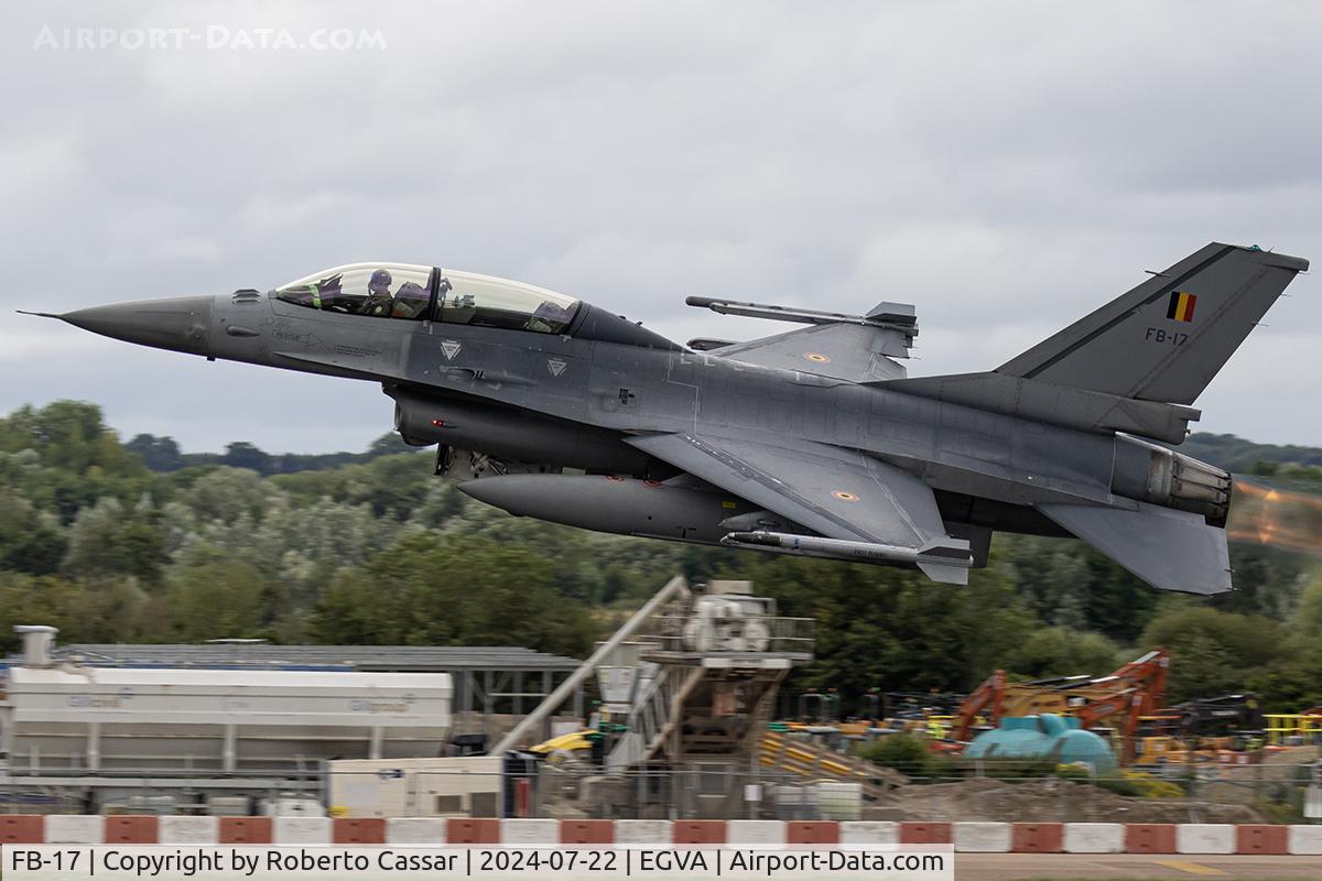 FB-17, 1983 SABCA F-16BM Fighting Falcon C/N 6J-17, RIAT 24