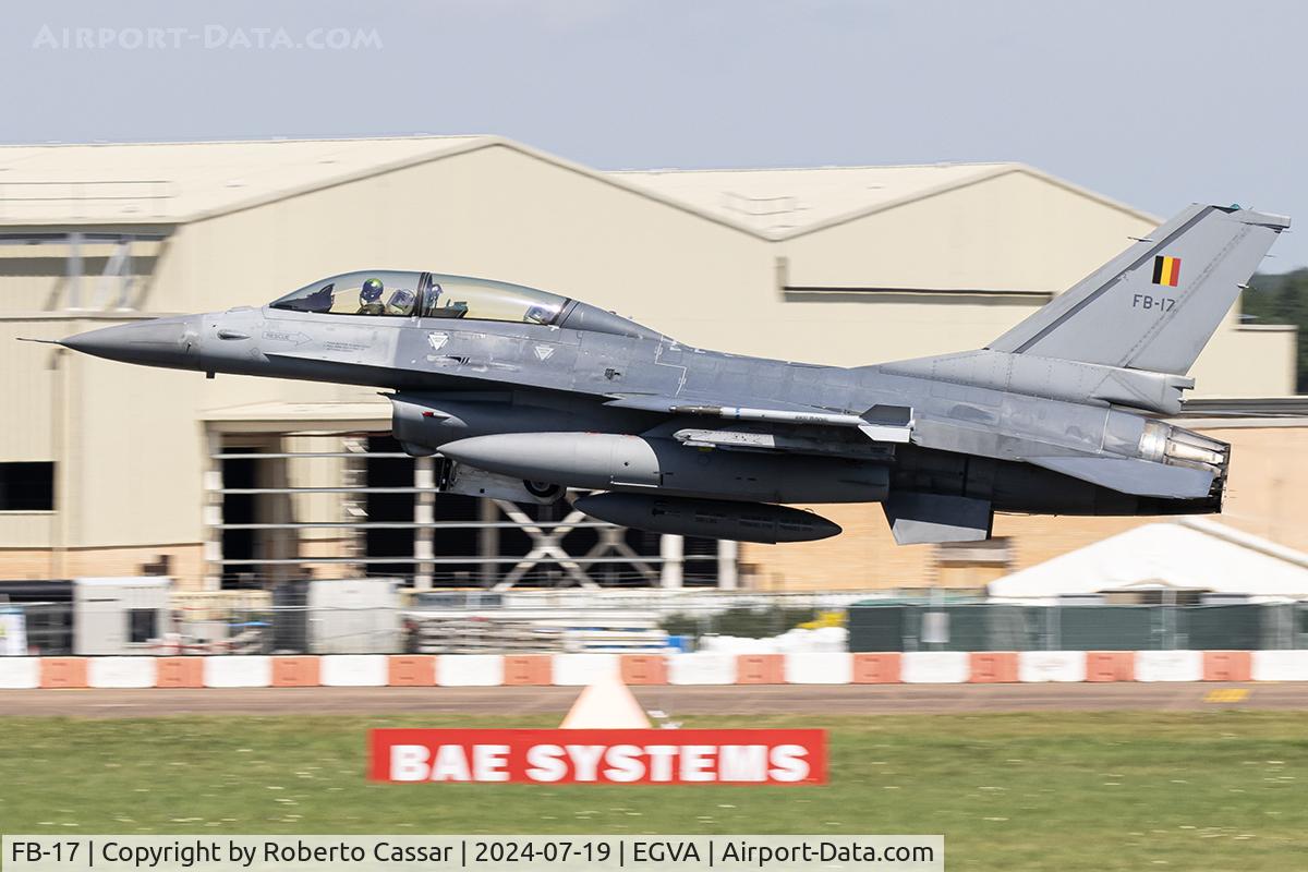 FB-17, 1983 SABCA F-16BM Fighting Falcon C/N 6J-17, RIAT 24