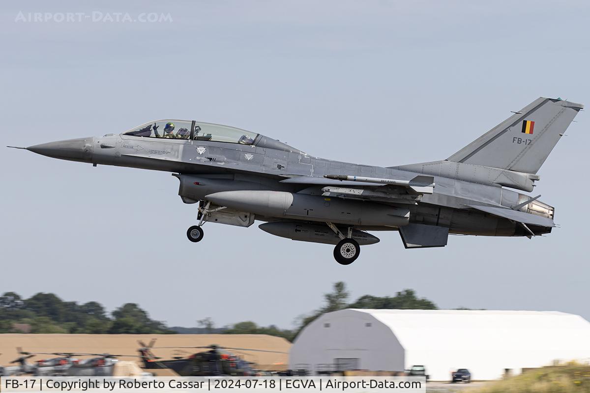 FB-17, 1983 SABCA F-16BM Fighting Falcon C/N 6J-17, RIAT 24