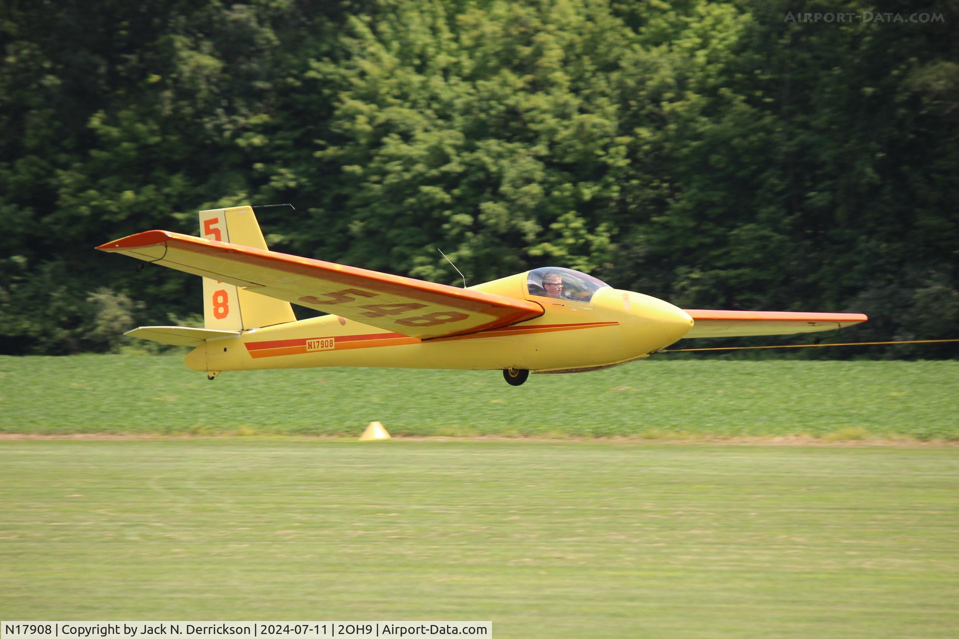 N17908, 1973 Schweizer SGS 1-26E C/N 548, 2024 Caesar Creek Youth Soaring Association Youth Education Camp
