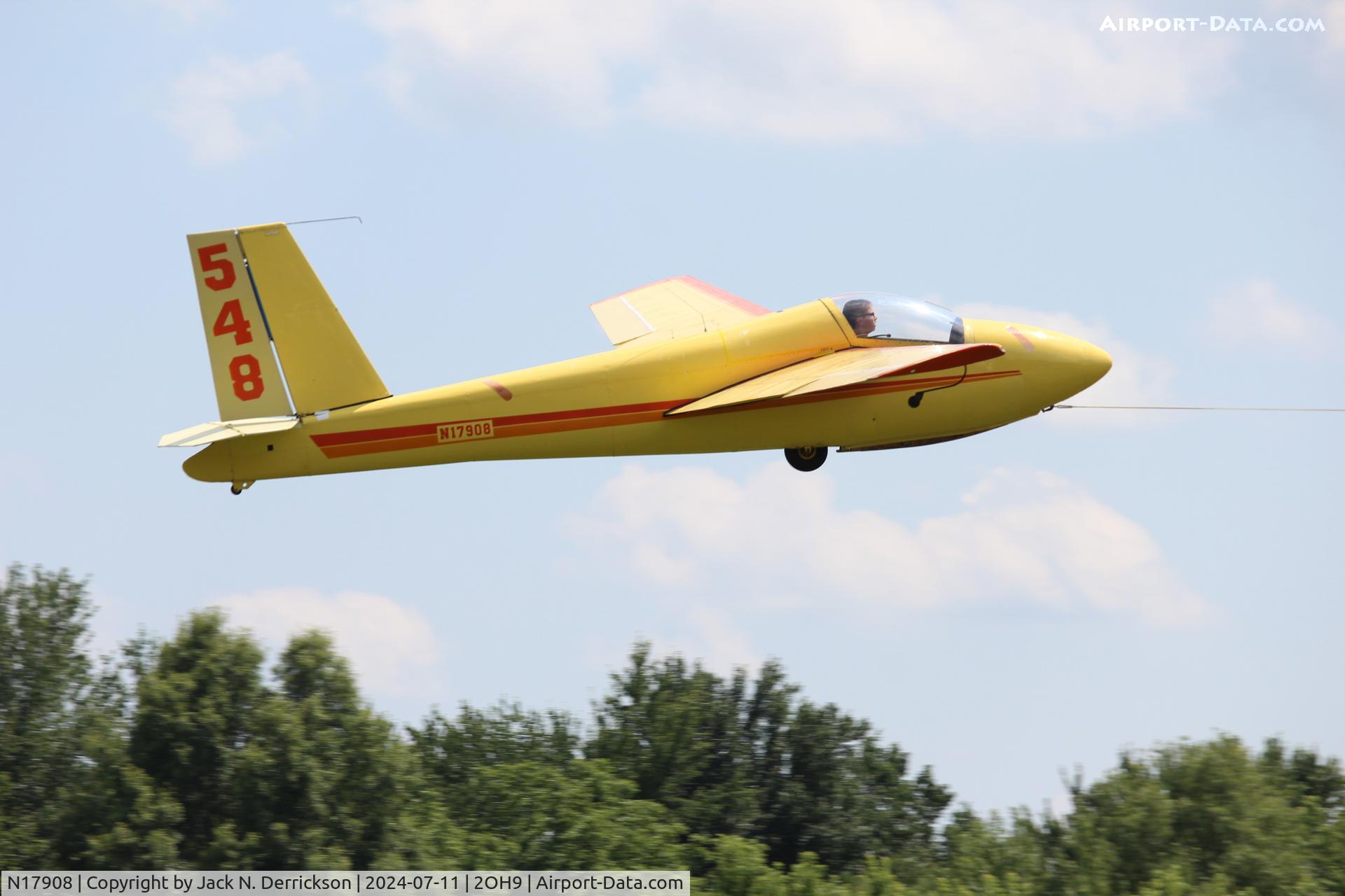 N17908, 1973 Schweizer SGS 1-26E C/N 548, 2024 Caesar Creek Youth Soaring Association Youth Education Camp