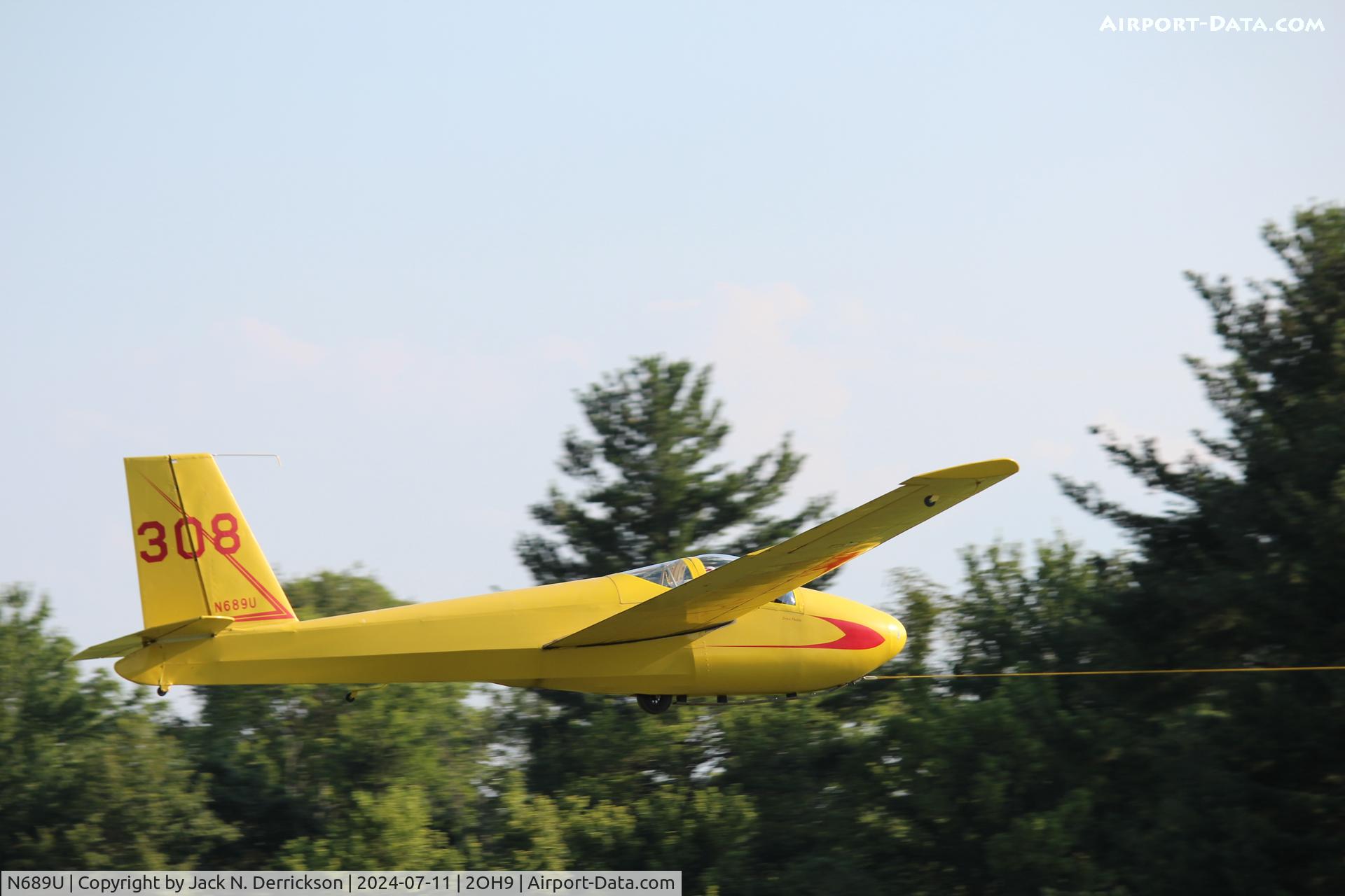 N689U, 1965 Schweizer SGS 1-26B C/N 308, 2024 Caesar Creek Youth Soaring Association Youth Education Camp